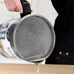 (1.4 L) - Oil Storage and Filtration Stainless Steel with Lid | Oil Filter Pot with Handle for Kitchen (Box Packing) - Image 3