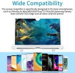 F3 Mobile Screen Magnifier | Enlarged Mobile Screen Amplifier Large Screen Eyes Protection | Size 8 Inch (Random color)
