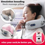U Shaped Pillow Neck Massager USB Charging Portable Neck Shoulder Cervical Relaxing Massager Protector Outdoor Home Car - Image 5