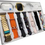 i20 Ultra Max Suit Smartwatch 10-in-1 Box â€“ 2.3-Inch Large Display with 7 Mixed Color Straps and AirPods 2 â€“ Complete Smart Combo Set for Men and Women (Random Color)