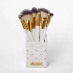 Cosmetics Elegance Brush Set- Studded Elegance White - Image 4