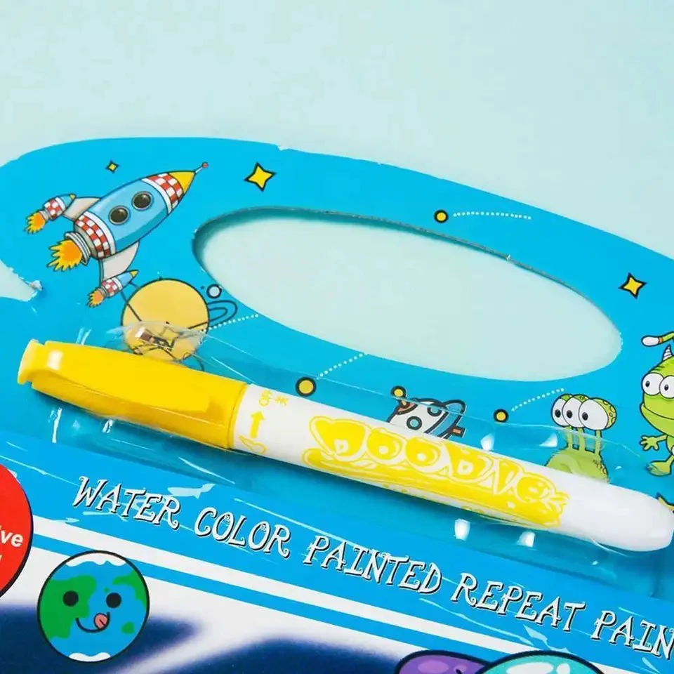 9-1.webp Magical Drawing Books With Pen, Water Reveal Activity Book For Kid (random Design Books) - Image 1