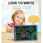 lcd writing table 8.5 Inches Single color LCD Writing Tablet For Kids Play, Education and Learning (random color ) - Image 2