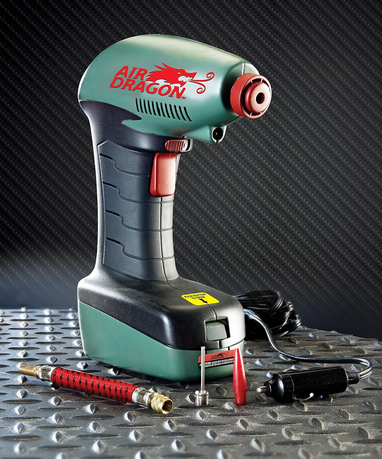 91Ehf4N1wYL._AC_SL1500_.jpg Air Dragon Portable Air Compressor Build in Light Great For Sport Ball, Pool Toys, Air Mattresses - Image 1