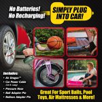 Air Dragon Portable Air Compressor Build in Light Great For Sport Ball, Pool Toys, Air Mattresses - Image 4