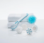 Bathing Spinning Brush with Mesh Sponge Stone 5 Spa Attachment for Cleanse and Pamper Your Body - Image 3