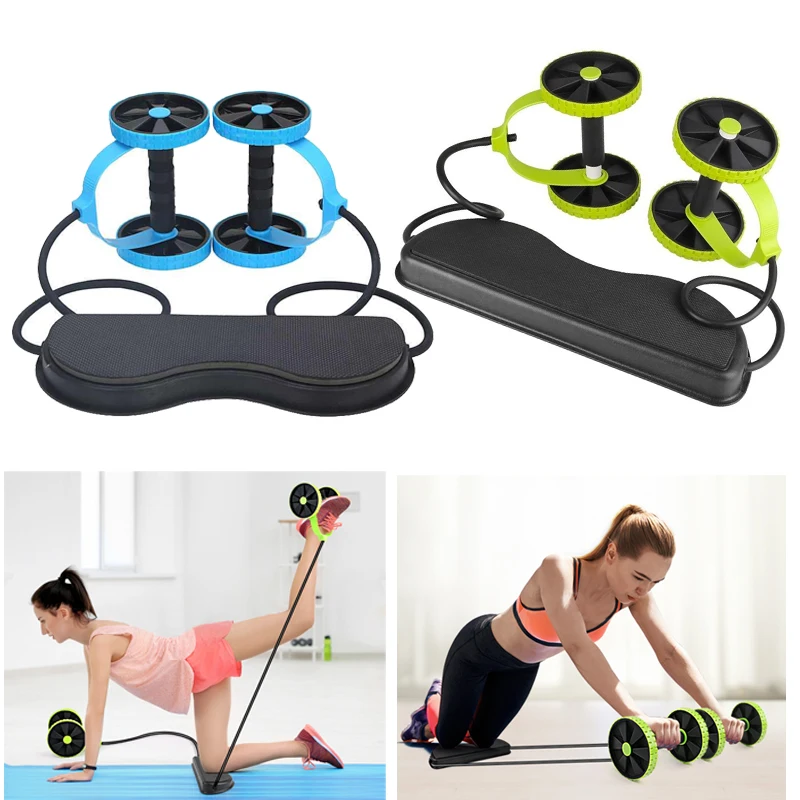 AB-Wheels-Roller-Abdominal-Muscle-Resistance-Pull-Rope-Trainer-Waist-Exercise-Multi-Functional-Home-Workout-Fitness.jpg_-4.webp GENERIC REVOFLEX XTREME HOME GYM ABS ROLLER (random color) - Image 1