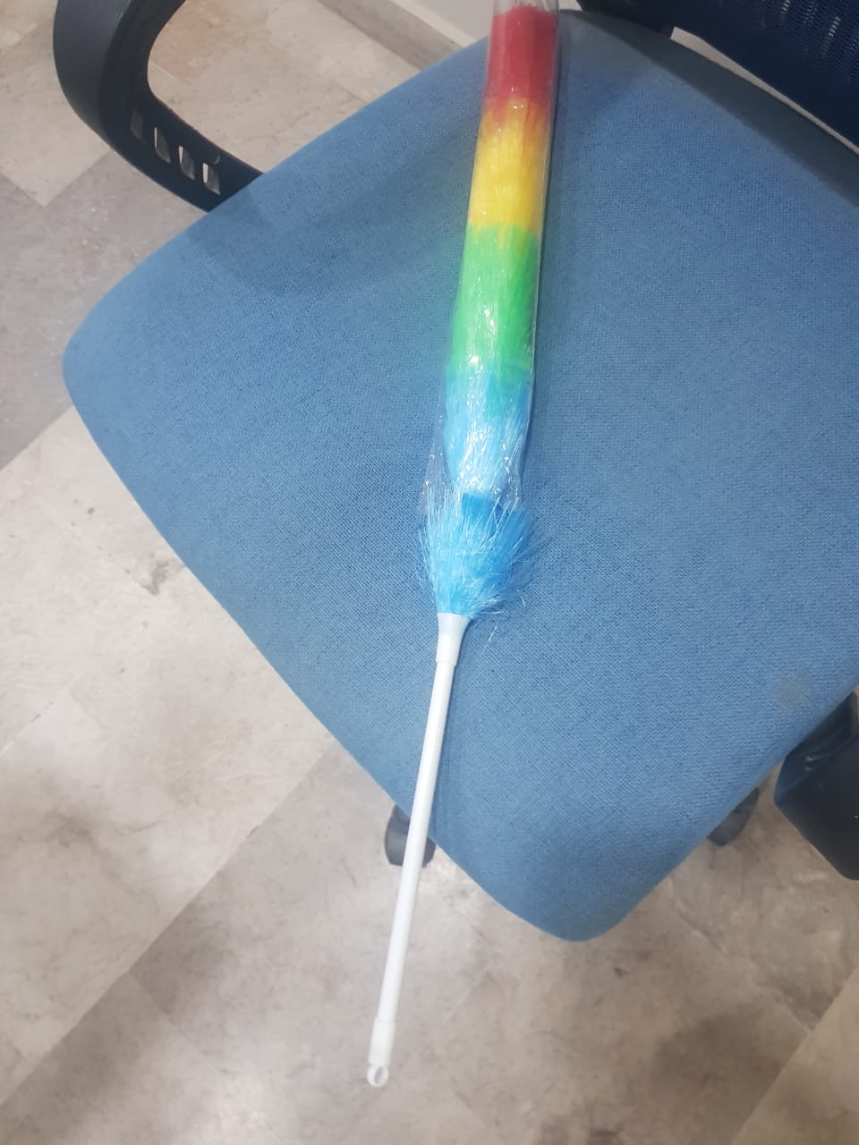 DUSTER-2.jpg Magic Rainbow Duster - Non-Extendable/ Mini Home cleanig duster colourfull - Image 1