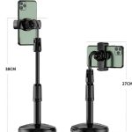 Multifunction Mobile Tripod Stand Mini Tripod Stand Mobile Holder Adjustable Height & Angle Phone Holder