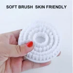 Bathing Spinning Brush with Mesh Sponge Stone 5 Spa Attachment for Cleanse and Pamper Your Body - Image 2