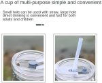 Unicorn Shape 350 ML Glass Mug with Straw and Lid Creative Cartoon Children's Glass Milk Cup Juice Glass Drink Ware Water Bottle 1 pcs (Unicorn Shape ) - Image 2