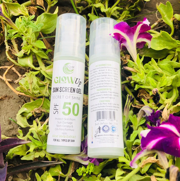 GlowUpSunscreengel_6.webp GLOWUP SUN SCREEN GEL SECRET OF SHINE 50 spf (50ml) - Image 1