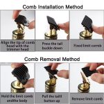 (plastic body) Vintage T9 Hair Trimmer Cordless Professional Hair Clippers Electric Trimmers For Men Metal head (random color)