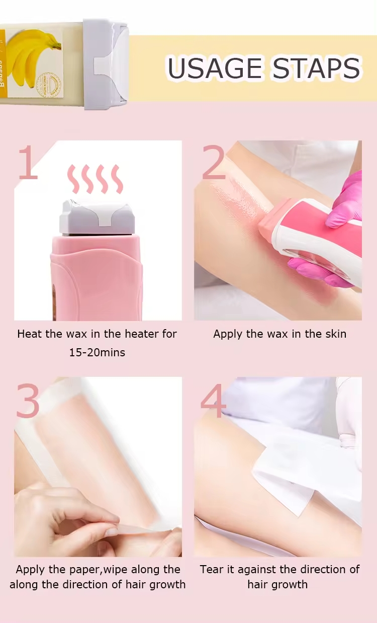 H252f24321e614862ad595674f88112e0n.jpg Refill Wax for Women, Roll On Wax Refill for Hair Areas of the Body, Roller Waxing Hair Removal Depilatory Refill Wax with different flavour (1 Pc) (Random Flavors) - Image 1