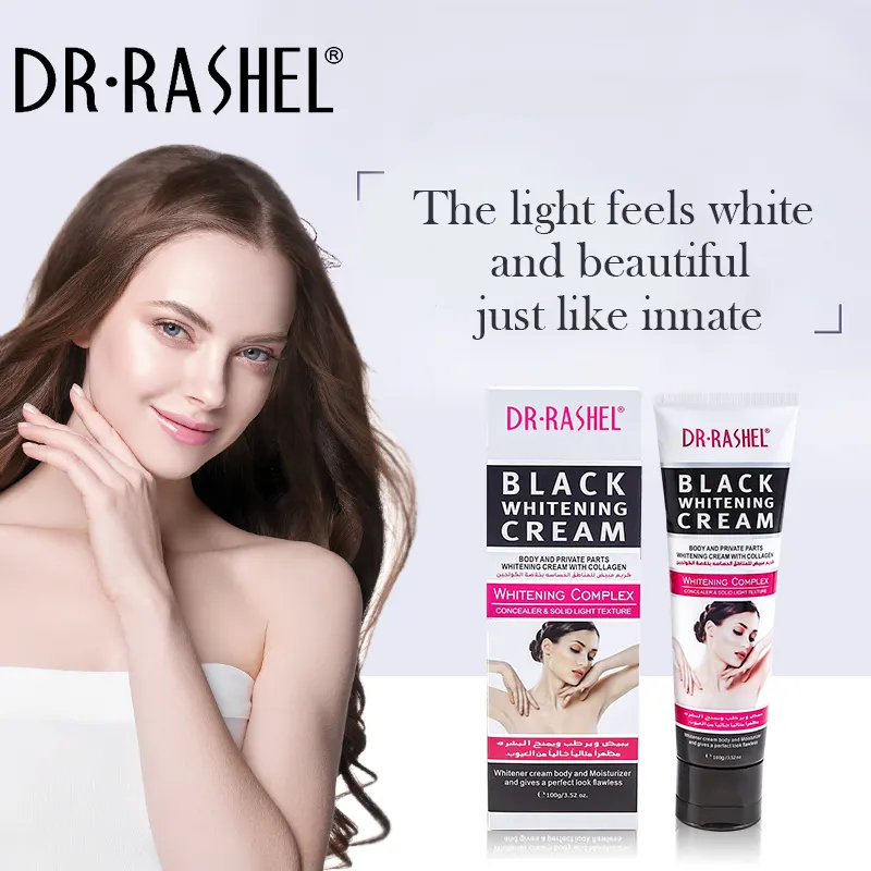 H2c460a48850c4c77ba8db13010ca361cT.webp Dr Rashel Black Whitening Cream ,Body Cream 100g - Image 1
