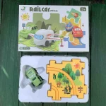 Puzzle Track Car Play Set / DIY Building Block Train Rail Car Toy Puzzle Race Track (random design ) - Image 5