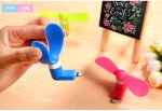 Summer Hot 2 in 1 Mini USB Fan Portable Fan for Mobile Phone Computer , Power bank Air Cooling Fan Android   (random color) - Micro USB Fan - Image 2