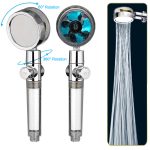 Pressurized Shower Head Turbine Shower Accessories One Piece Water Stop(random color) - Image 2