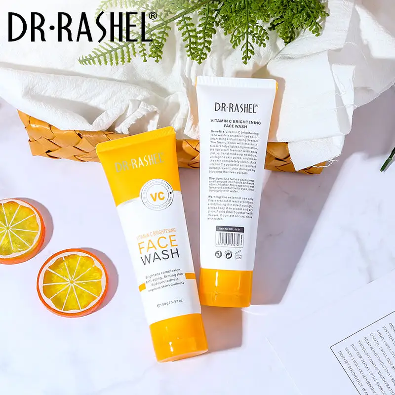He93ba6021e664739819af13d8fd364e71.webp DR RASHEL Vitamin C Brightening Face Wash | Brightening Lightening Facial Clean - 100g - Image 1