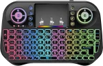 I10 Mini Wireless + Bluetooth 7 Color Backlit Light 2.4Ghz Air Mouse With Touchpad - Image 3