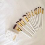 Cosmetics Elegance Brush Set- Studded Elegance White - Image 2