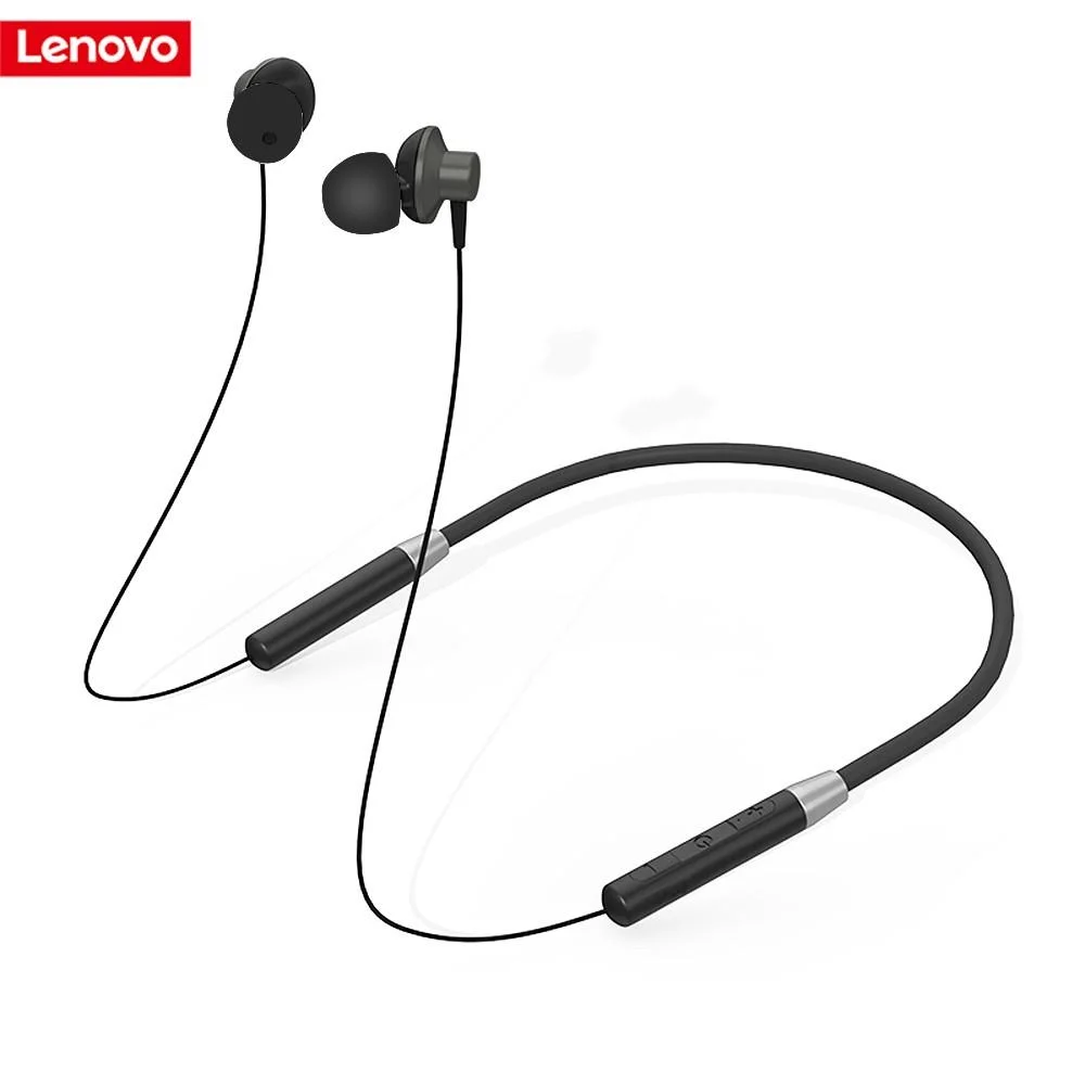 Lenovo-HE05.webp Lenovo He05 Neckband Headphone - Black (Original) - Image 1