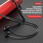 Lenovo HE05X 2 Bluetooth 5.0 Earphones HIFI Magnetic Neckband Headset (black) - Image 2