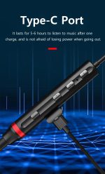 Lenovo HE05X 2 Bluetooth 5.0 Earphones HIFI Magnetic Neckband Headset (black)