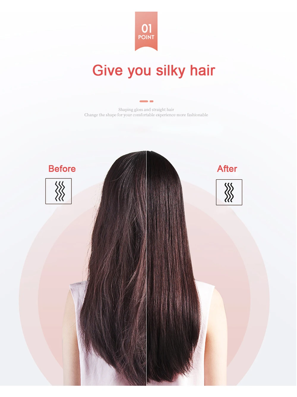 Lisseur-de-cheveux-professionnel-en-c-ramique-Tourmaline-brosse-boucler-peigne-cheveux-fer-friser-multifonctionnel.jpg_-2.webp Hair Straightening Comb/Brush, Curling Comb Dual-Purpose Hair Straightener Styling Comb, Splint Does Not Damage The Inner Buckle for Professional Salon at Home (Random colors) - Image 1
