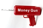Rain Money Gun_ Paper Playing Spray Money Toy Gun_, Prop Money Gun(red color) - Image 2