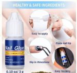 Pack of 5 – Strong Nail Glue for Nail Art, Decorations & Artificial Nails – Quick-Drying Adhesive for Press-Ons, Nail Tips, Rhinestones & DIY Manicure - Image 2