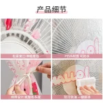 Peva Material Universal Electric Fan Dust Cover Prevent Aging Of Fan Blades Circular Electric Fan Sleeve Electric Fan Cover(random design ) - Image 4