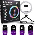 26Cm MJ26 10.2 RGB Led Soft Ring Light | Soft Ring Light with Lighting and Smart Phone Holder