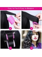 Magic Hair Roller Self-Grip Holding Rollers Hairdressing Curlers Hair Design Sticky Cling Style (12 Pcs) (random color) - Image 3