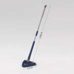 New Extended Triangle Mop 360 Twist Squeeze Wringing X-type Window Glass Toilet Bathrrom Floor Household Cleaning Ceiling Dusting â€“ Each