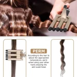 MO-6003  hair curler Professional Hair Straightener for Curly and Wavy Hair 5 Tubes - Image 2