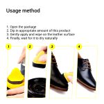 Black Leather Shoe Polish Cream with Sponge