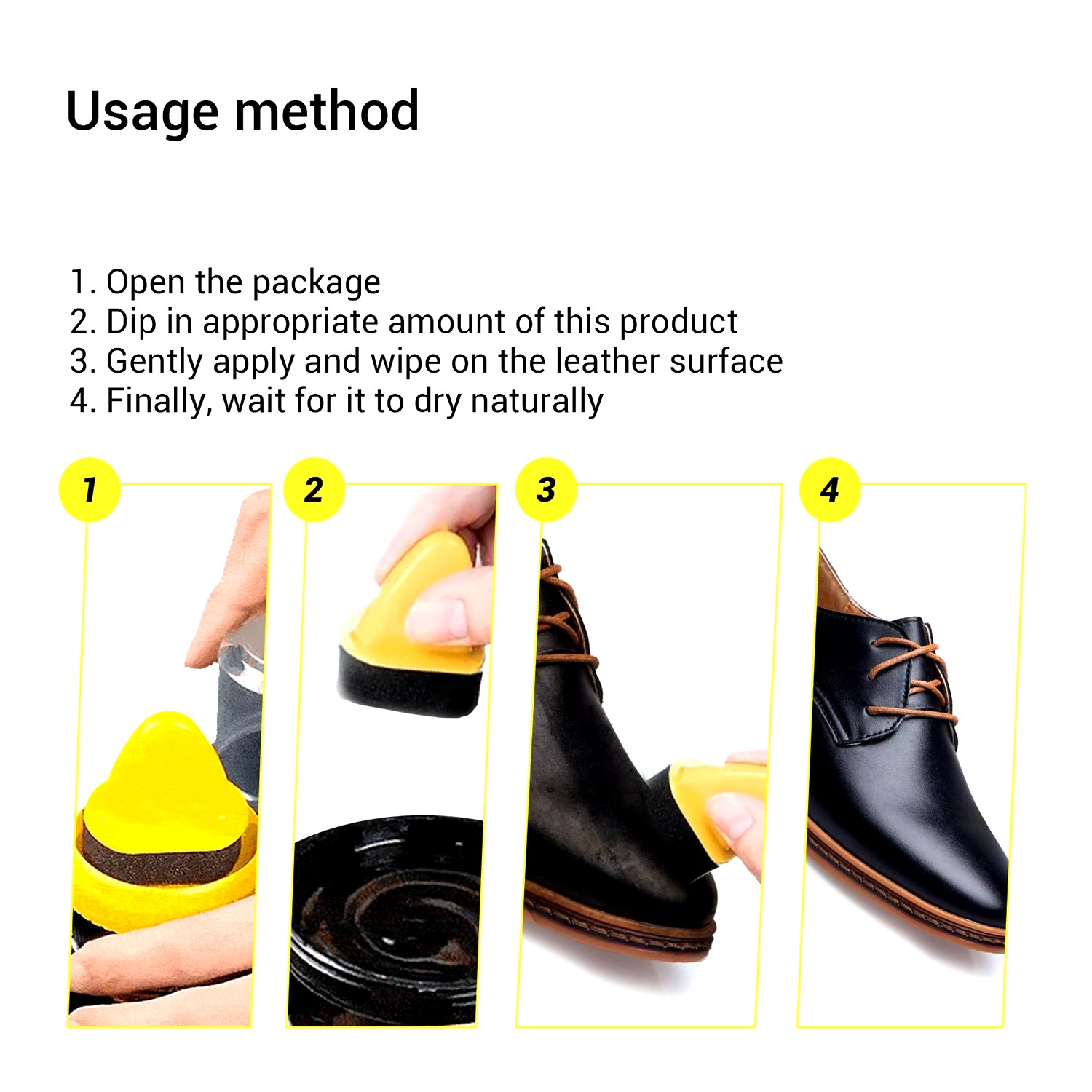 S4f3cd51e3cf7401383944c66584f9cf24.jpg Black Leather Shoe Polish Cream with Sponge - Image 1