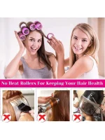 Magic Hair Roller Self-Grip Holding Rollers Hairdressing Curlers Hair Design Sticky Cling Style (12 Pcs) (random color) - Image 4