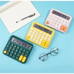 12 digits Keyboard Style Calculator | Mechanical Buttons for Desktop financial accounting cell operated (random color) - Image 5
