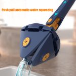 New Extended Triangle Mop 360 Twist Squeeze Wringing X-type Window Glass Toilet Bathrrom Floor Household Cleaning Ceiling Dusting â€“ Each - Image 3