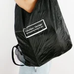 Eco-friendly Roll Up Reusable Polyester Foldable Grocery Bag Shopping Bag  (random color) - Image 4