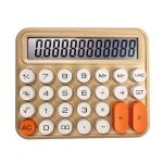 12 digits Keyboard Style Calculator | Mechanical Buttons for Desktop financial accounting cell operated (random color) - Image 4