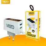 Kw300 2.4A Fast Travel Charger | Android Phone Charger with Data Cable -KW300 – Dual USB Wall Charger with Built-in Micro USB Cable - Charger For Mobile Phone - Image 3