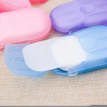 Travel Soap Outdoor Portable Mini Paper Soap Paper Washing Hand Bath (Random Color) - Image 2