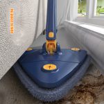 New Extended Triangle Mop 360 Twist Squeeze Wringing X-type Window Glass Toilet Bathrrom Floor Household Cleaning Ceiling Dusting â€“ Each - Image 4
