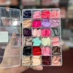 576 pcs nails with box ,Reusable Artificial nails, 24 different colours, beautiful fake nails With Glue  for Girls Women  (Random color) - Image 2