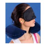 3 in 1 Combo Travel Kit of Neck Pillow, Eye Mask and Ear Plug (Random Colour) - Image 2