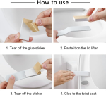 Pack of 03 Toilet Seat Lifter Handle for Home, Office, Hotel (Random Color) - Image 2