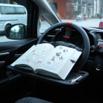 Portable Car Steering Wheel Tray -Multi functional Wheel Desk for Laptop Notebook and Food Steering Wheel Tray